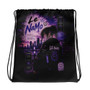 Le NaMo Violet Empire Rising Drawstring Bag