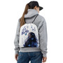 Le NaMo Blue Butterfly Serenity Drawstring Bag