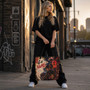 Le NaMo Crimson Lantern Dynasty All-Over Print Large Tote Bag