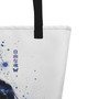 Le NaMo Blue Butterfly Serenity All-Over Print Large Tote Bag