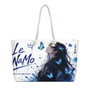 Le NaMo Blue Butterfly Serenity Oversized Weekender Bag