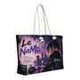Le NaMo Violet Empire Rising Oversized Weekender Bag