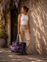 Le NaMo Violet Empire Rising Oversized Weekender Bag