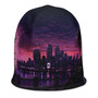 Le NaMo Violet Empire Rising All-Over Print Beanie