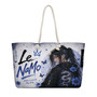Le NaMo Blue Butterfly Courage Oversized Weekender Bag