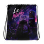 Le NaMo Future Glow Skyline Drawstring Bag