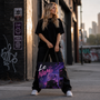 Le NaMo Future Glow Skyline Large Tote Bag