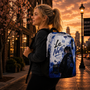 Le NaMo Blue Butterfly Courage Minimalist Backpack