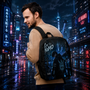 Le NaMo Blue Bridge Outcast Minimalist Backpack