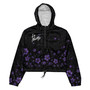 Le NaMo Violet Midnight Dynasty Women's Cropped Windbreaker