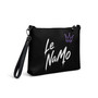 Le NaMo Violet Midnight Dynasty Logo Crossbody Bag