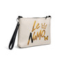 Le NaMo Golden Light Serenity Logo Crossbody Bag