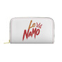 Le NaMo Crimson Lantern Dynasty Logo White Leather Wallet