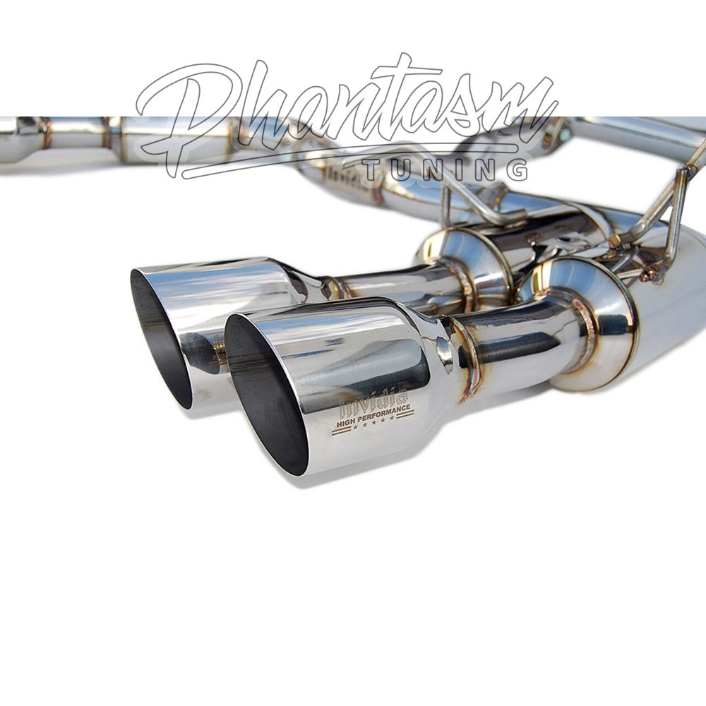 Subaru WRX//Sti Gemini//R400 Single Layer Quad Stainless Steel Tip Cat Invidia HS15STIGM4SS Back Exhaust 2015