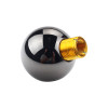 ALPHA SPEED, UNIVERSAL SHIFT KNOB, BALL STYLE, BLACK CHROME COLOR (M8, M10, M12)