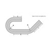 VIBRANT / 4.00 INCH / U-J MANDREL BEND PIPING / T304 STAINLESS STEEL (VIB2613)