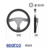 SPARCO / R323 COMPETITION / 330 MM STEERING WHEEL / BLACK SUEDE (015R323PSNR)
