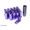 MUTEKI SR48 (12 X 1.50 MM) EXTENDED STEEL LUG NUTS / PURPLE CANDY CHROME (32906L)