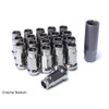 MUTEKI SR48 (12 X 1.25 MM) EXTENDED STEEL LUG NUTS / BLACK TITANIUM CHROME (32905T)