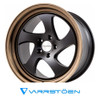VARRSTOEN WHEELS - MK2 - MATTE BLACK, MACHINED BRONZE LIP (18 X 10.0) +30 ET (5 X 100 MM) 73.1 CB