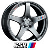 SSR WHEELS - GTV01 - GLARE SILVER COLOR (18 X 9.5) +45 ET (5 X 114.3 MM) 73 CB