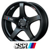 SSR WHEELS - GTV01 - FLAT BLACK COLOR (17 X 7.0) +50 ET (4 X 100 MM) 73 CB