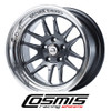 COSMIC RACING WHEELS - XT206R - GUN METAL MACHINED LIP (18 X 11.0) +8 ET (5 X 114.3 MM) 73.1 CB
