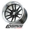 COSMIC RACING WHEELS - XT206R - BLACK MACHINED LIP (22 X 10.0) +00 ET (6 X 139.7 MM) 106 CB