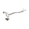 AKRAPOVIC / TITANIUM TURBO-BACK EXHAUST SYSTEM / NO CATS / WITH QUAD CARBON TIPS (S-NI/TI/1) *** NISSAN GTR (2008-2021) R35