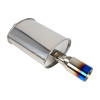DC SPORTS / UNIVERSAL STAINLESS STEEL MUFFLER / 3.00 INCH INLET / 4.00 INCH BLUE TIP (DCM4500)