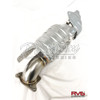 RV6 (DP-ARD15-18) BLACK CERAMIC COATED, CATLESS DOWN-PIPE, HONDA ACCORD (2018-19) 1.5L TURBO
