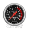 AUTO METER (3328) 0-2000 PSI, NITROUS PRESSURE GAUGE (SPORT-COMP SERIES) BLACK FACE / SILVER BEZEL