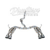 INVIDIA / GEMINI R400 / DUAL CAT-BACK EXHAUST SYSTEM / STAINLESS TIPS (HS15STIGM4SS) *** SUBARU WRX STI (2015-2021)