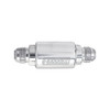 RUSSELL / INLINE FUEL FILTER / -6AN INLET / -6AN OUTLET / POLISH FINISH (650140)