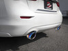 AFE / CAT-BACK / STAINLESS STEEL EXHAUST SYSTEM / BURNT BLUE TIPS (49-36132NM-L) *** INFINITI Q50 SEDAN (2017-2024) 3.0L TURBO