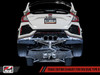 AWE / TRACK EDITION / CAT-BACK EXHAUST SYSTEM / TRIPLE BLACK TIPS (3020-53002) *** HONDA CIVIC TYPE-R (2017-2021) FK8 / 2.0L TURBO