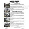 MBRP / ALUMINIZED STEEL / DUAL CAT-BACK EXHAUST SYSTEM / QUAD FACTORY TIPS (S4704AL) *** KIA STINGER GT (2018-2023) 3.3L TWIN TURBO
