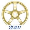 GRAM LIGHTS WHEELS - 57CR - GOLD (17 X 9.0) +38 ET (5 X 114.3 MM) 73 CB / WGCRQ38EEGP