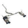 REMARK / SPORTS TOURING / DUAL CAT-BACK EXHAUST SYSTEM / RESONATED MID-PIPE / STAINLESS TIPS (RK-C4076S-02C) *** SUBARU WRX (2022-2026) 2.4L TURBO