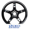 GRAM LIGHTS WHEELS - 57CR - GLOSS BLACK (17 X 9.0) +38 ET (5 X 114.3 MM) 73 CB / WGCRQ38EGX