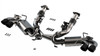 BORLA / ATAK SERIES / CAT-BACK EXHAUST SYSTEM / WITH NPP VALVES / BLACK CHROME TIPS (140839BC) *** CHEVROLET CORVETTE C8 (2020-2024) 6.2L ENGINE
