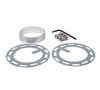 NRG / STEERING WHEEL QUICK RELEASE HUB / GUN METAL BODY / TITANIUM RING (SRK-200GM)