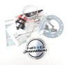 NRG / STEERING WHEEL QUICK RELEASE HUB / BLACK BODY / NEO-CHROME RING (SRK-200BK-MC)