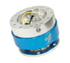 NRG / STEERING WHEEL QUICK RELEASE HUB / SILVER BODY / BLUE RING (SRK-100-BL)