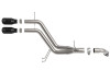 AFE / TAKEDA AXLE-BACK EXHAUST SYSTEM / BLACK TIPS (49-37019-B) *** HYUNDAI VELOSTER (2012-2017) 1.6L TURBO