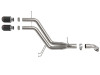 AFE / TAKEDA AXLE-BACK EXHAUST SYSTEM / CARBON FIBER TIPS (49-37019-C) *** HYUNDAI VELOSTER (2012-2017) 1.6L TURBO