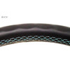 GREDDY GPP, UNIVERSAL STEERING WHEEL, BLACK LEATHER, BLACK CENTER SPOKE (340 MM) 16500201