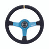 SPARCO / L550 STREET / 350 MM STEERING WHEEL / BLACK SUEDE / BLUE SPOKE (015TMZS1)
