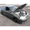 VIS RACING (SPOON STYLE) CARBON FIBER FRONT LIP, HONDA CIVIC (1996-98)