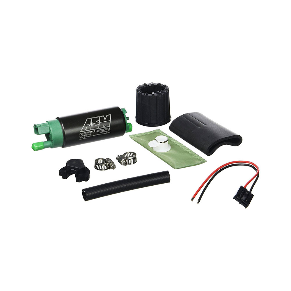AEM / 340 LPH / GAS + E85 COMPATIBLE / HIGH FLOW FUEL PUMP (50-1200) *** UNIVERSAL APPLICATIONS